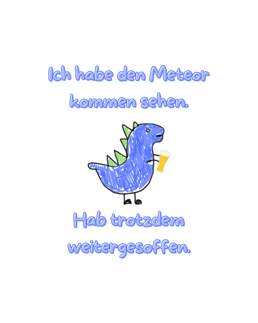 Meteor Dino Blau - Premium Shirt