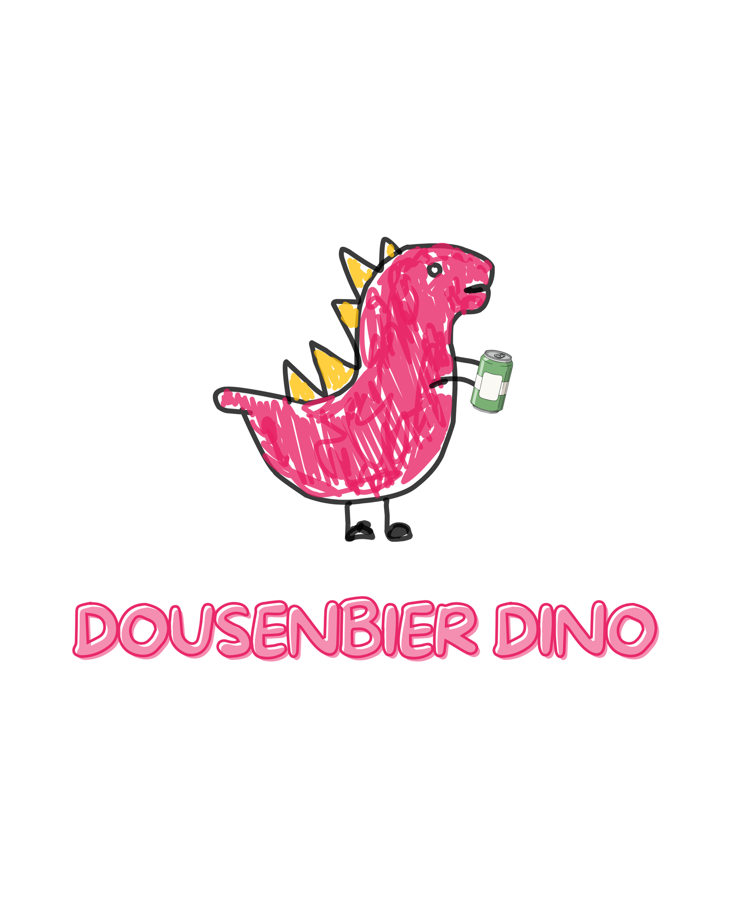 Dousenbier Dino Pink - Premium Shirt