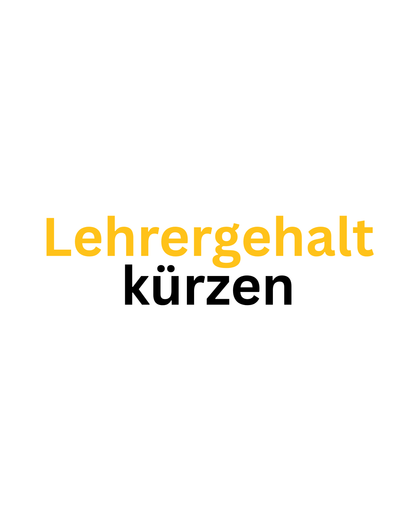Lehrergehalt kürzen - Premium Shirt