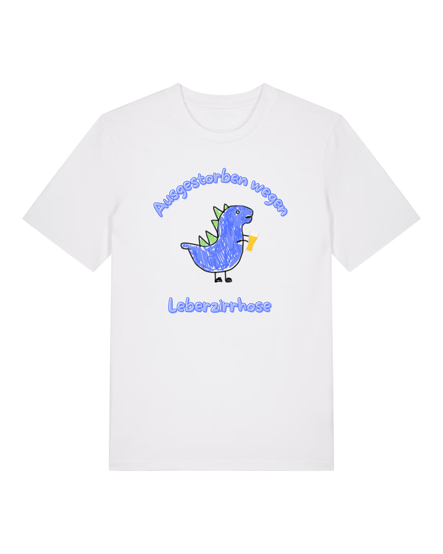 Ausgestorben Dino Blau - Premium Shirt
